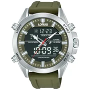 Lorus RW669AX9 Mens Watch Analog-Digital Alarm Chronograph 45mm 10ATM 