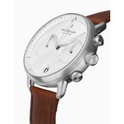 Nordgreen PI42SILEBRXX Mens Watch Pioneer Chronograph 42mm 5ATM