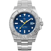 Paul Rich PR-46708 Mens Watch Crystal Bay Azure Sea Silver Blue 40mm 5ATM 
