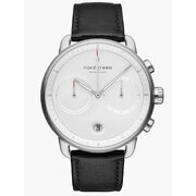 Nordgreen PI42SILEBLXX Mens Watch Pioneer Chronograph 42mm 10ATM 