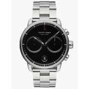 Nordgreen PI42SI3LSIBL Mens Watch Pioneer Chronograph 42mm 10ATM 