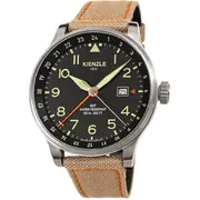 Kienzle 1822 KG423A Herrenuhr Reisen GMT 45mm 10ATM