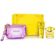 Versace Yellow Diamond Zestaw upominkowy, woda toaletowa 90ml + mleczko do ciała 100ml + torba