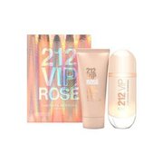 Carolina Herrera 212 VIP Rose Zestaw upominkowy, woda perfumowana 80ml + balsam do ciała 100ml (Travel set)
