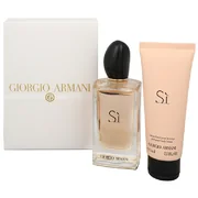 Giorgio Armani Si Zestaw upominkowy, woda perfumowana 100ml + balsam do ciała 75ml (Travel set)