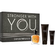 Giorgio Armani Stronger With You Zestaw upominkowy woda toaletowa 100ml + woda toaletowa 15ml + Żel pod prysznic 75ml