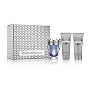 Paco Rabanne Invictus Zestaw podarunkowy, woda toaletowa 100ml + balsam po goleniu 100ml + Żel pod prysznic 100ml