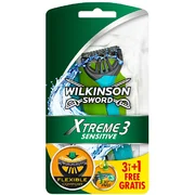WILKINSON Sword Xtreme3 Sensitive maszynki jednorazowe do golenia 4szt