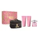 Versace Bright Crystal Zestaw podarunkowy, woda toaletowa 90ml + mleczko do ciała 100ml + żel pod prysznic 100 ml + torba