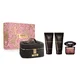 Versace Crystal Noir Zestaw podarunkowy, woda perfumowana 90ml + mleczko do ciała 100ml + żel pod prysznic 100 ml + bag