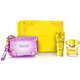 Versace Yellow Diamond Zestaw upominkowy, woda toaletowa 90ml + mleczko do ciała 100ml + torba