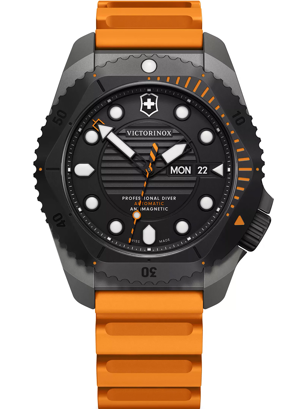 Victorinox 241996 Mens Watch Dive Pro Automatic Titanium 43mm 30ATM - Zegarek męski